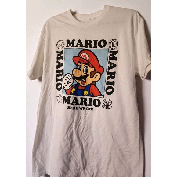 SUPER MARIO Medium T SHIRT OFFICIAL LICENSE T SHIRT Nintendo New B7 Excellent - Picture 2 of 4
